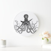 Kraken - Black Giant Octopus / Cthulu Große Wanduhr (Zuhause)
