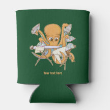 Kraken bügeln, überwältigt von der Arbeit.