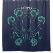 Kraken Cephalopod Tentacles Duschvorhang (Vorderseite)