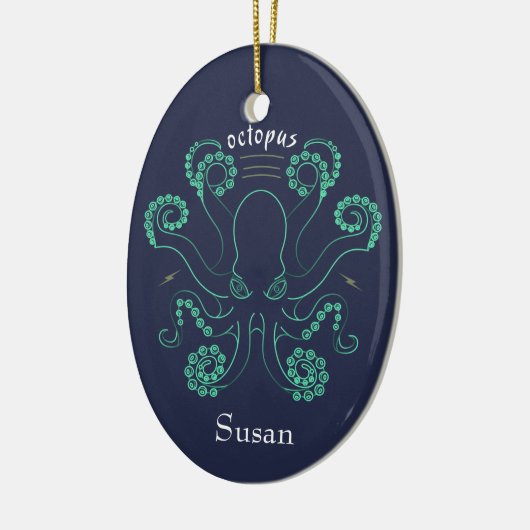 Kraken Cephalopod Tentacles Keramik Ornament (Links)