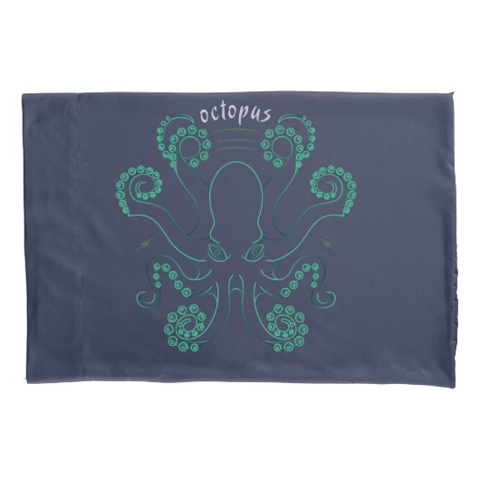Kraken Cephalopod Tentacles Kissenbezug (Vorderseite)