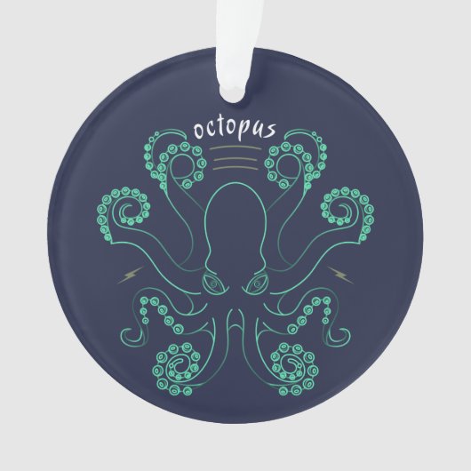 Kraken Cephalopod Tentacles Ornament (Vorderseite)