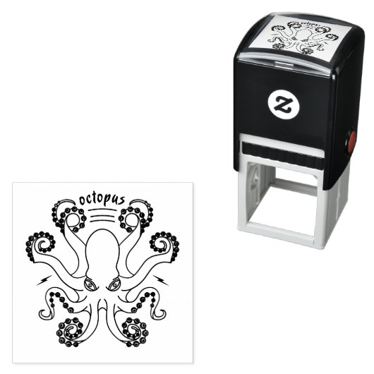 Kraken Cephalopod Tentacles Permastempel (Beispiel)