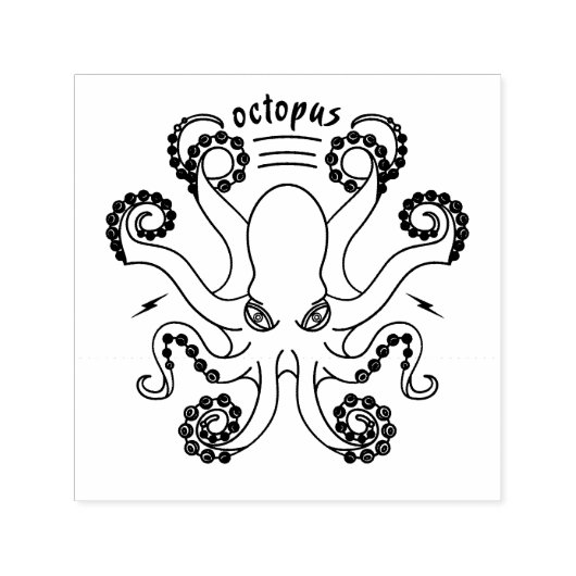 Kraken Cephalopod Tentacles Permastempel (Design)