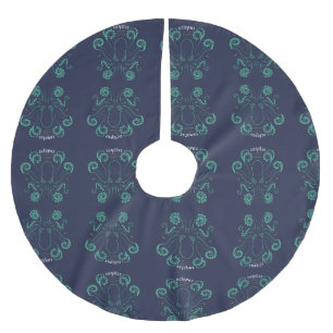 Kraken Cephalopod Tentacles Polyester Weihnachtsbaumdecke