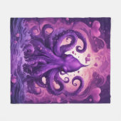 Kraken des Herzens Fleecedecke (Vorderseite (Horizontal))