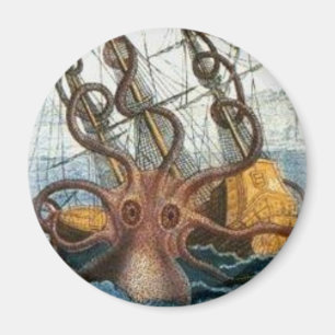 Kraken durch Pierre Denys de Montfort, 1801 Magnet