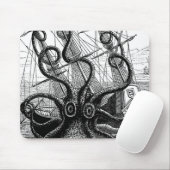 Kraken Eatting ein Segelschiff Mousepad (Mit Mouse)