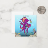 Kraken Einrad fahren Mitteilungskarte (Vorderseite/Rückseite Beispiel)