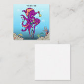 Kraken Einrad fahren Mitteilungskarte (Vorne/Hinten)