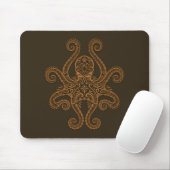 Kraken-Entwurf (Braun) Mousepad (Mit Mouse)