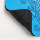 Kraken-Entwurf - hellblau Mousepad (Ecke)