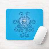 Kraken-Entwurf - hellblau Mousepad (Mit Mouse)