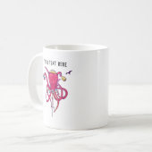 Kraken Fahrrad fahren Kaffeetasse (Vorderseite Links)