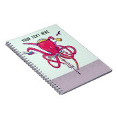 Kraken Fahrrad fahren Notizblock (Rechte Seite)