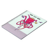 Kraken Fahrrad fahren Notizblock (Linke Seite)