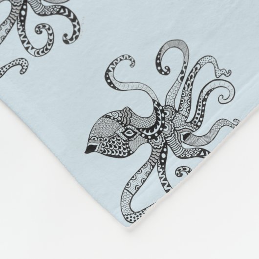 Kraken-Fleece-Decke Fleecedecke (Ecke)