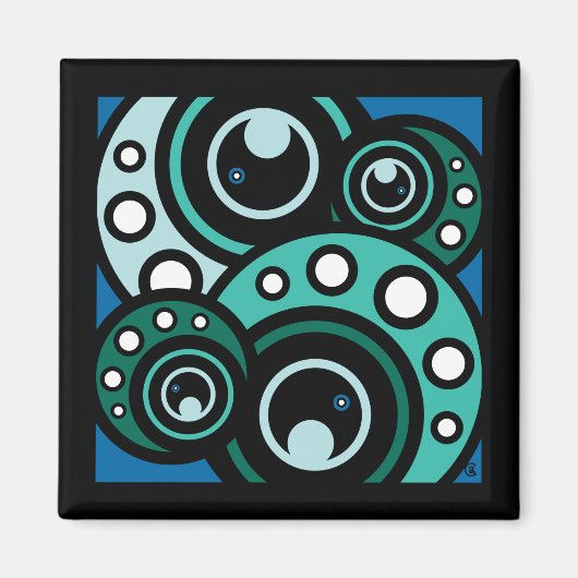 Kraken-Garten Magnet (Vorne)