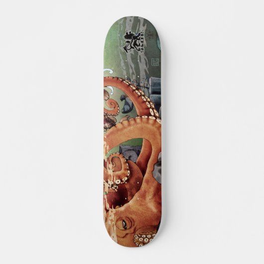 Kraken-Garten-Skateboard Skateboard (Vorne)