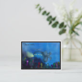 Kraken-Garten Visitenkarte (Stehend Vorderseite)