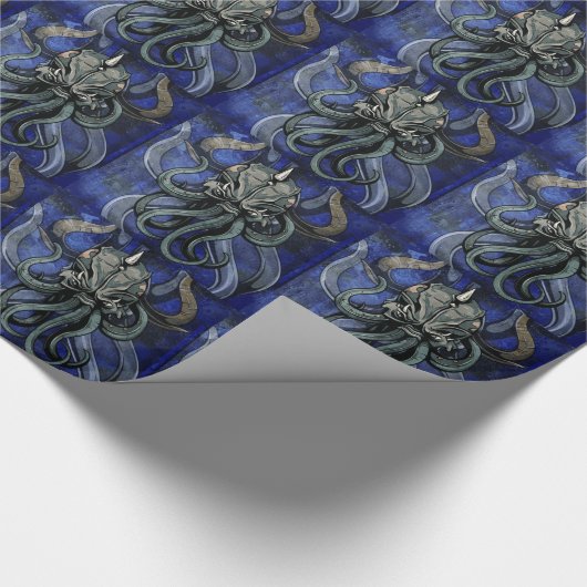 Kraken Geschenkpapier (Ecke)