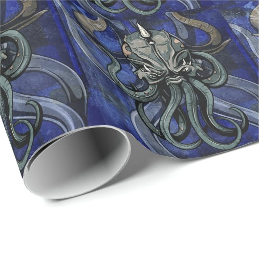 Kraken Geschenkpapier (Rolleneckpunkt)