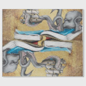 Kraken Geschenkpapier (Flach)