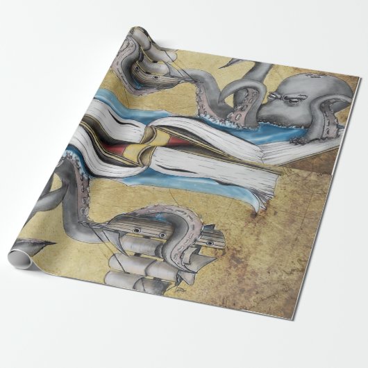 Kraken Geschenkpapier (Ungerollt)