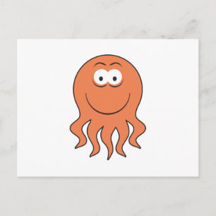 Kraken-Gesicht Postkarte