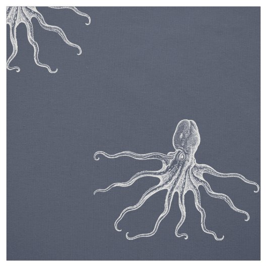 Kraken-Gewebe, Marine Stoff (Muster)