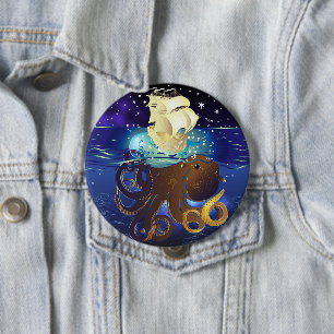 Kraken Groß und Caravella Button