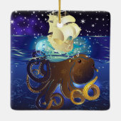 Kraken Groß und Caravella Keramikornament (Rückseite)