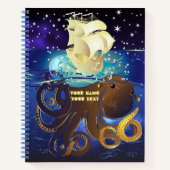 Kraken Groß und Caravella Notizblock (Vorderseite)