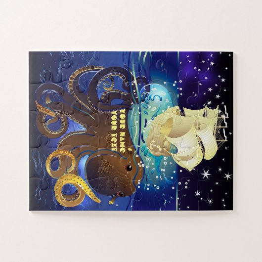 Kraken Groß und Caravella Puzzle (Horizontal)