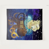 Kraken Groß und Caravella Wandteppich (Vorderseite (Horizontal))