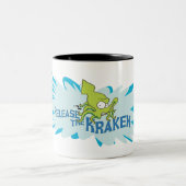 Kraken großes Spritzen Zweifarbige Tasse (Mittel)