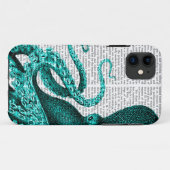 Kraken-grüne Hälfte Case-Mate iPhone Hülle (Rückseite (Horizontal))