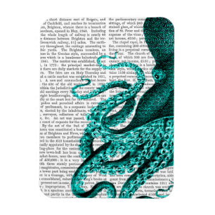 Kraken-grüne Hälfte Magnet