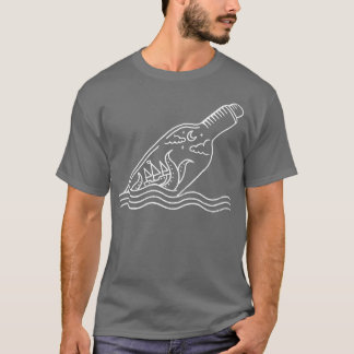 Kraken in Flasche T-Shirt