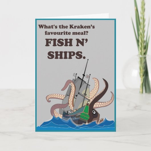 KRAKEN JOKE. KARTE (Vorderseite)