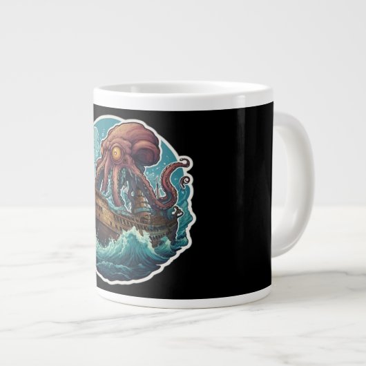 Kraken Jumbo-Tasse (Vorderseite Rechts)