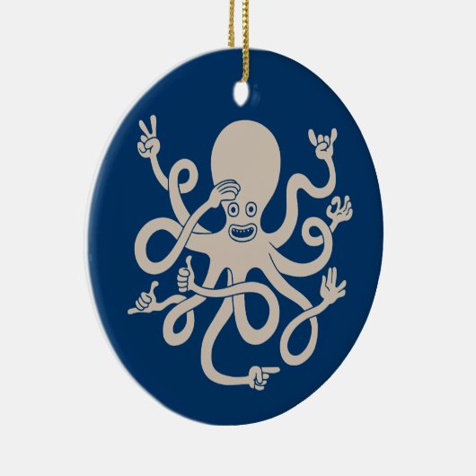 Kraken Keramik Ornament (Rechts)