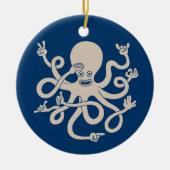 Kraken Keramik Ornament (Vorne)
