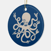 Kraken Keramik Ornament (Links)