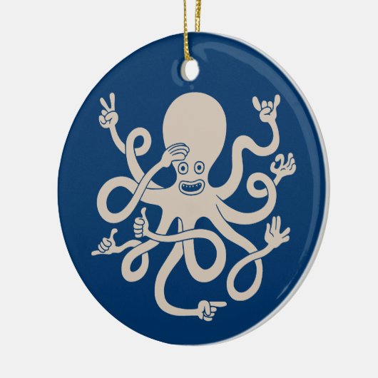 Kraken Keramik Ornament (Links)