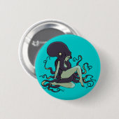 Kraken-Königin Button (Vorne & Hinten)