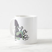 Kraken-Königin Kaffeetasse (Vorderseite Links)