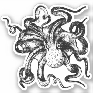 Kraken-Konturn-Aufkleber Aufkleber