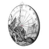 Kraken/Krake Eatting ein Piraten-Schiff, Dartscheibe (Vorderseite rechts)