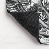 Kraken/Krake Eatting ein Piraten-Schiff, Mousepad (Ecke)